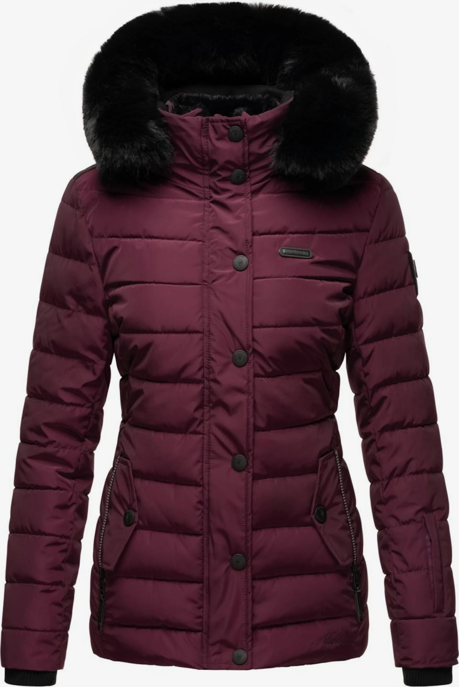 Navahoo Winterjassen Winterjas Milianaa Dames Aubergine 3 Navahoo Winterjassen Winterjas Milianaa Dames Aubergine