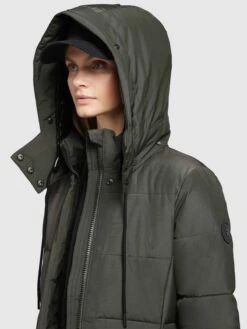 Khujo Wintermantels Wintermantel Cliv Dames Donkergroen -Chique Kleding Winkel dd2014542d8fb144b58b685073fbe028