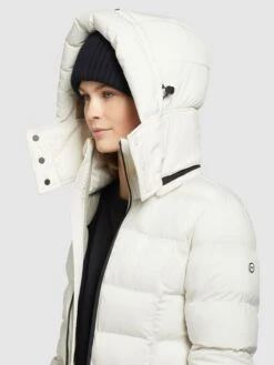 Khujo Wintermantels Wintermantel OLALLA MATT Dames Wolwit -Chique Kleding Winkel dd6d34340ca57fd02b576e6494b22780