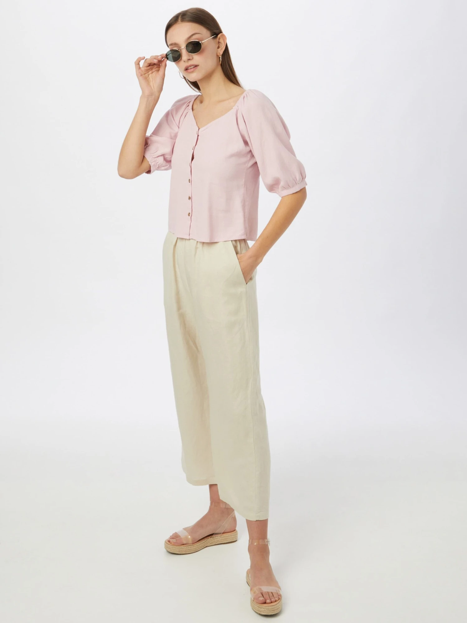 Vero Moda Blouses Met Korte Mouw Blouse VMASTIMILO Dames Rosa 6 Vero Moda Blouses Met Korte Mouw Blouse VMASTIMILO Dames Rosa - Afbeelding 4