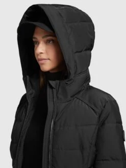 Khujo Korte Mantels Tussenmantel Amaray Dames Zwart -Chique Kleding Winkel e0bec83621b46a8d1a335615919e0a87