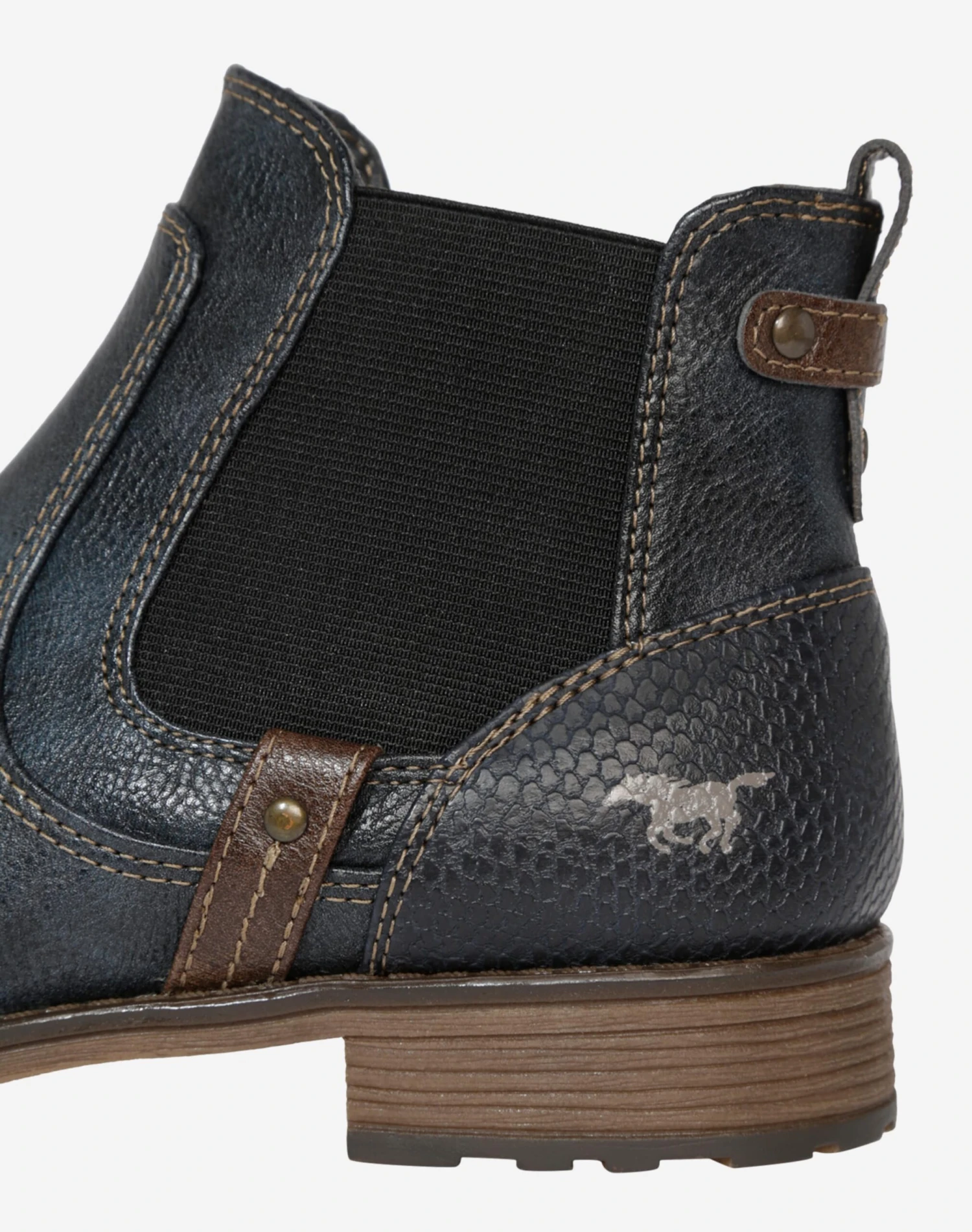Mustang Enkellaarsjes Chelsea Boots Dames Navy 7 Mustang Enkellaarsjes Chelsea Boots Dames Navy - Afbeelding 5