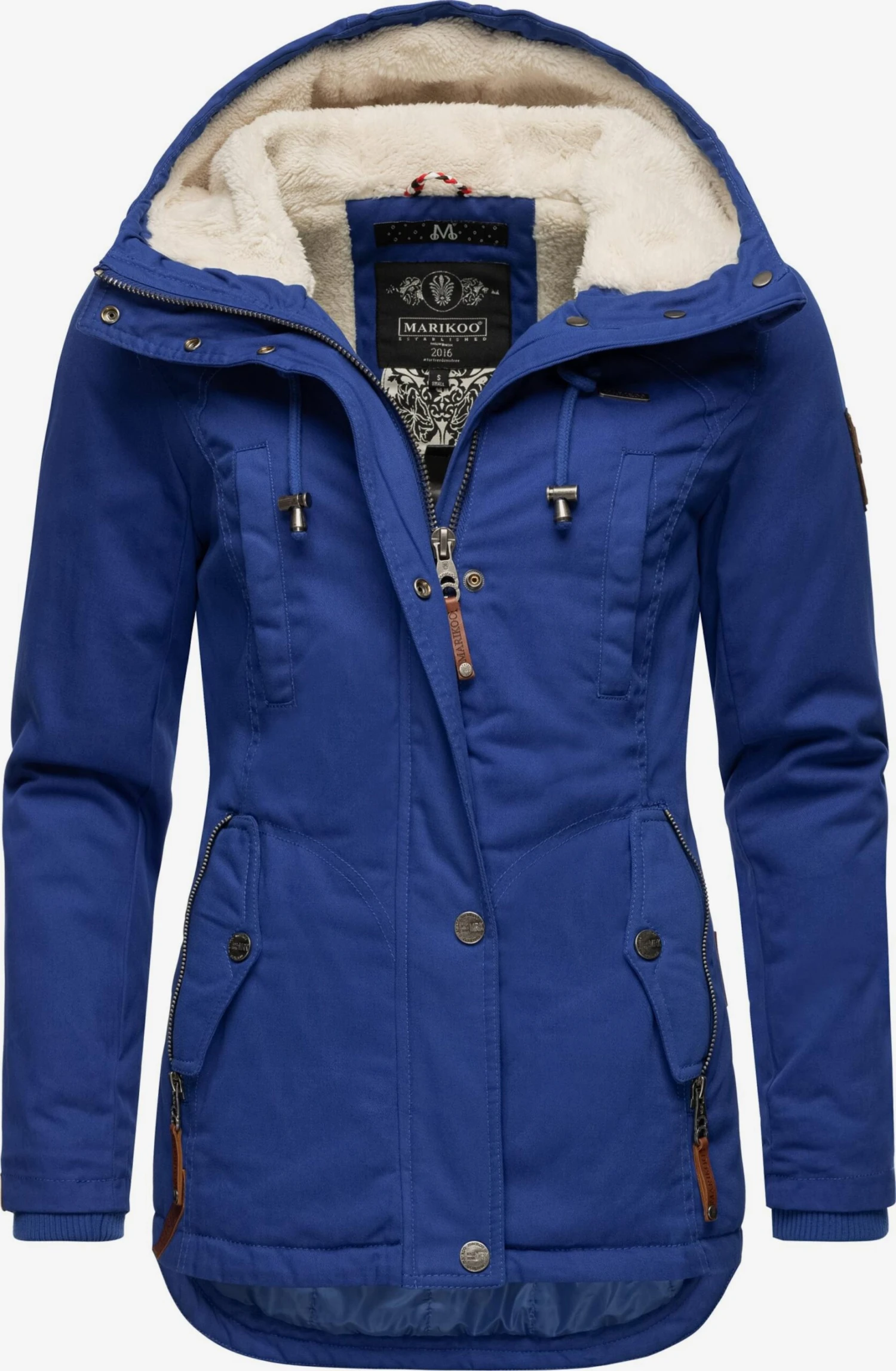 Marikoo Winterjassen Winterjas Bikoo Dames Blauw 3 Marikoo Winterjassen Winterjas Bikoo Dames Blauw
