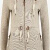 OXMO Sweatvesten Sweatvest Thora Dames Sand -Chique Kleding Winkel e409efde744ae4126cfe74132e111505
