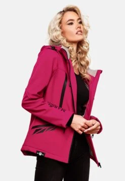 Marikoo Winterjassen Winterjas Dames Rood -Chique Kleding Winkel e47a4b1418fd95437dd992863a08861a
