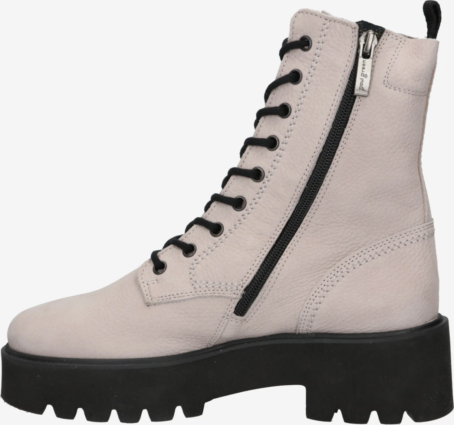 Paul Green Enkellaarsjes Veterlaarsjes Dames Nude 4 Paul Green Enkellaarsjes Veterlaarsjes Dames Nude - Afbeelding 2