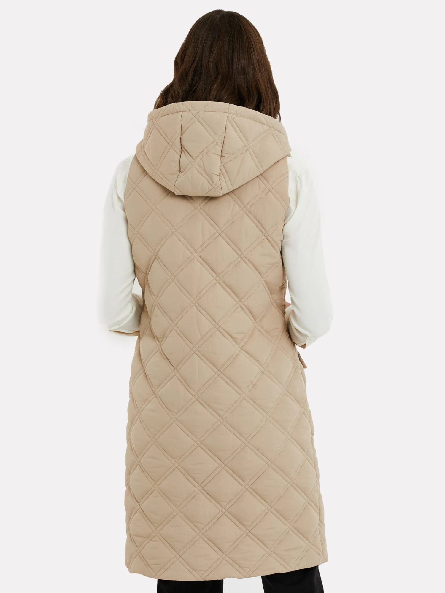 Threadbare Bodywarmers Bodywarmer Maggie Dames Taupe 5 Threadbare Bodywarmers Bodywarmer Maggie Dames Taupe - Afbeelding 3