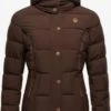 Marikoo Winterjassen Winterjas Nekoo Dames Bruin -Chique Kleding Winkel e65ec4c14fe69ee3316b9c6b4ccc3a39