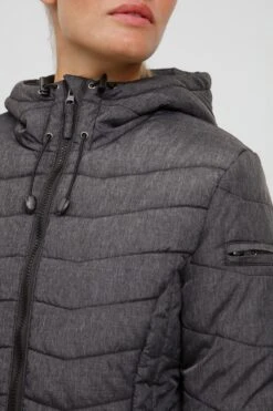 OXMO Winterjassen Winterjas NELLY Dames Zwart -Chique Kleding Winkel e6a4d249b3f22c50a8fad3d844d68842