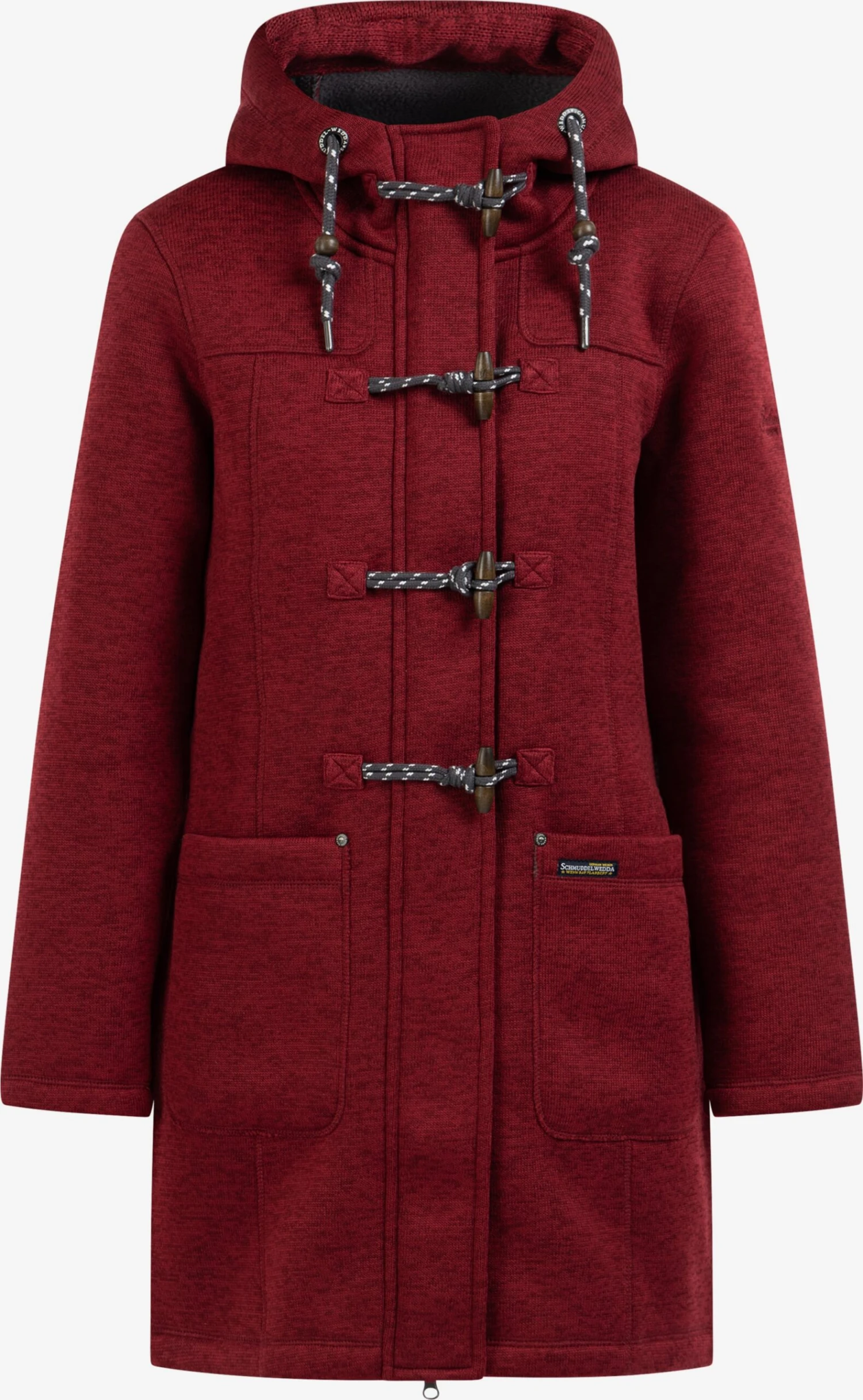 Schmuddelwedda Duffelcoats Tussenmantel Dames Merlot 3 Schmuddelwedda Duffelcoats Tussenmantel Dames Merlot
