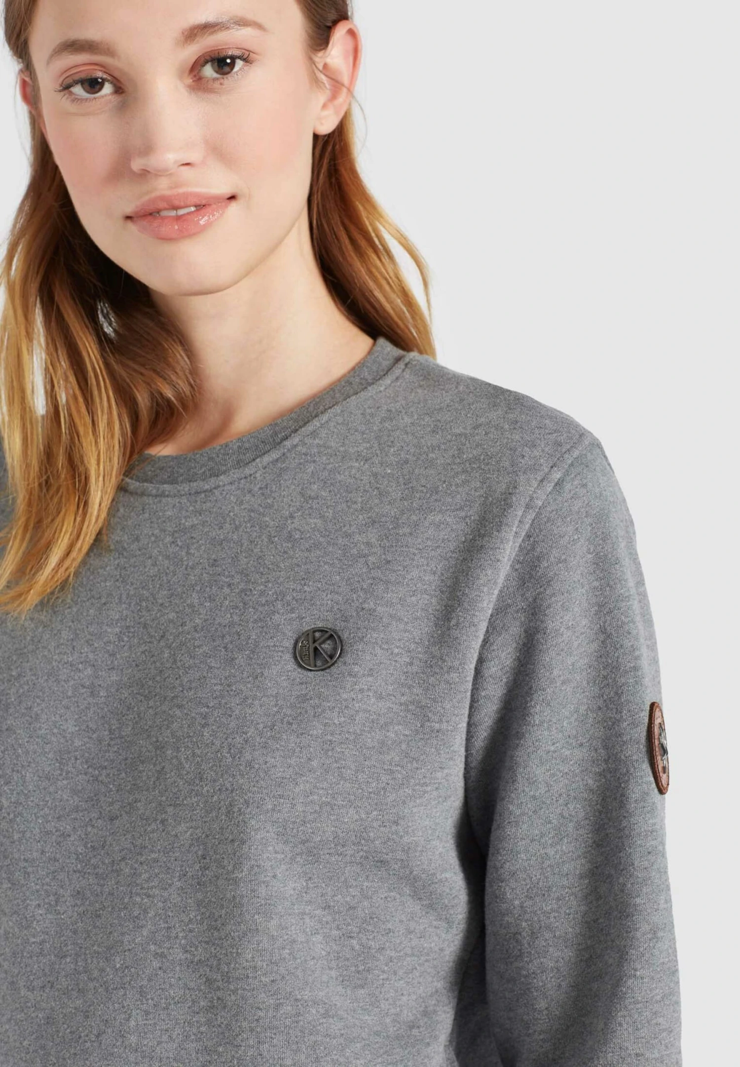 Khujo Sweatshirts Sweatshirt Lisel Dames Grijs 8 Khujo Sweatshirts Sweatshirt Lisel Dames Grijs - Afbeelding 6