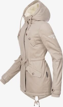 Marikoo Winterjassen Winterjas Manolya Dames Lichtbeige -Chique Kleding Winkel e96647330d09fdfc61c82cc2118151f6