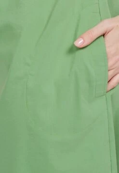 HELMIDGE Midi Jurken Jurk Dames Groen -Chique Kleding Winkel e9a514a877d3e75696ea11572e406158