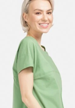 HELMIDGE Midi Jurken Jurk Dames Groen -Chique Kleding Winkel ea78e0c302b7dabf5638176cc325f5ed