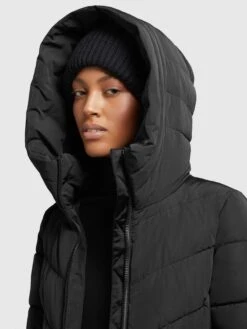 Khujo Wintermantels Wintermantel Formin Dames Zwart -Chique Kleding Winkel ed8ee95ede0ffa7f1f50845f0f641093