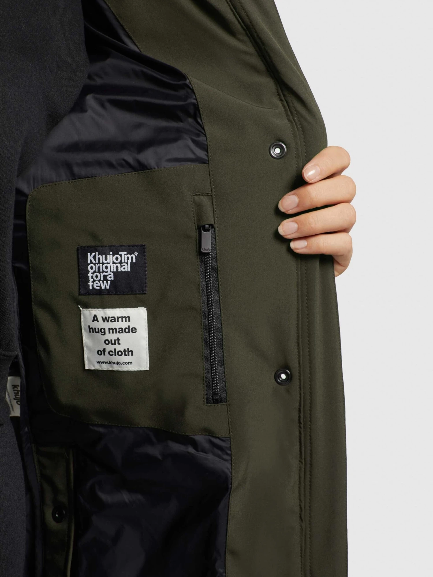 Khujo Tussenmantels Tussenmantel Namita Dames Donkergroen 10 Khujo Tussenmantels Tussenmantel Namita Dames Donkergroen - Afbeelding 8