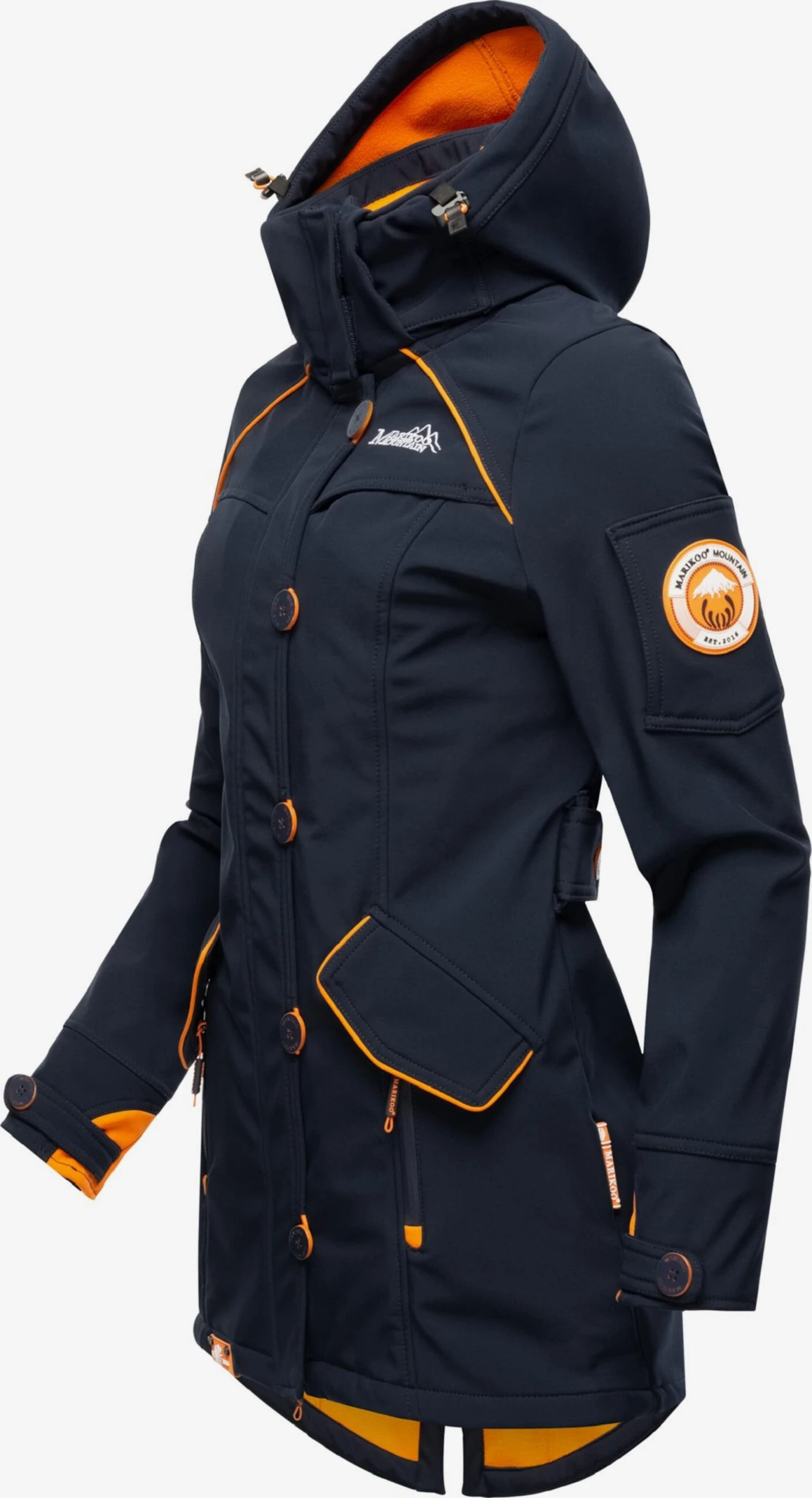Marikoo Outdoor Jassen Functionele Jas Soulinaa Dames Navy 5 Marikoo Outdoor Jassen Functionele Jas Soulinaa Dames Navy - Afbeelding 3