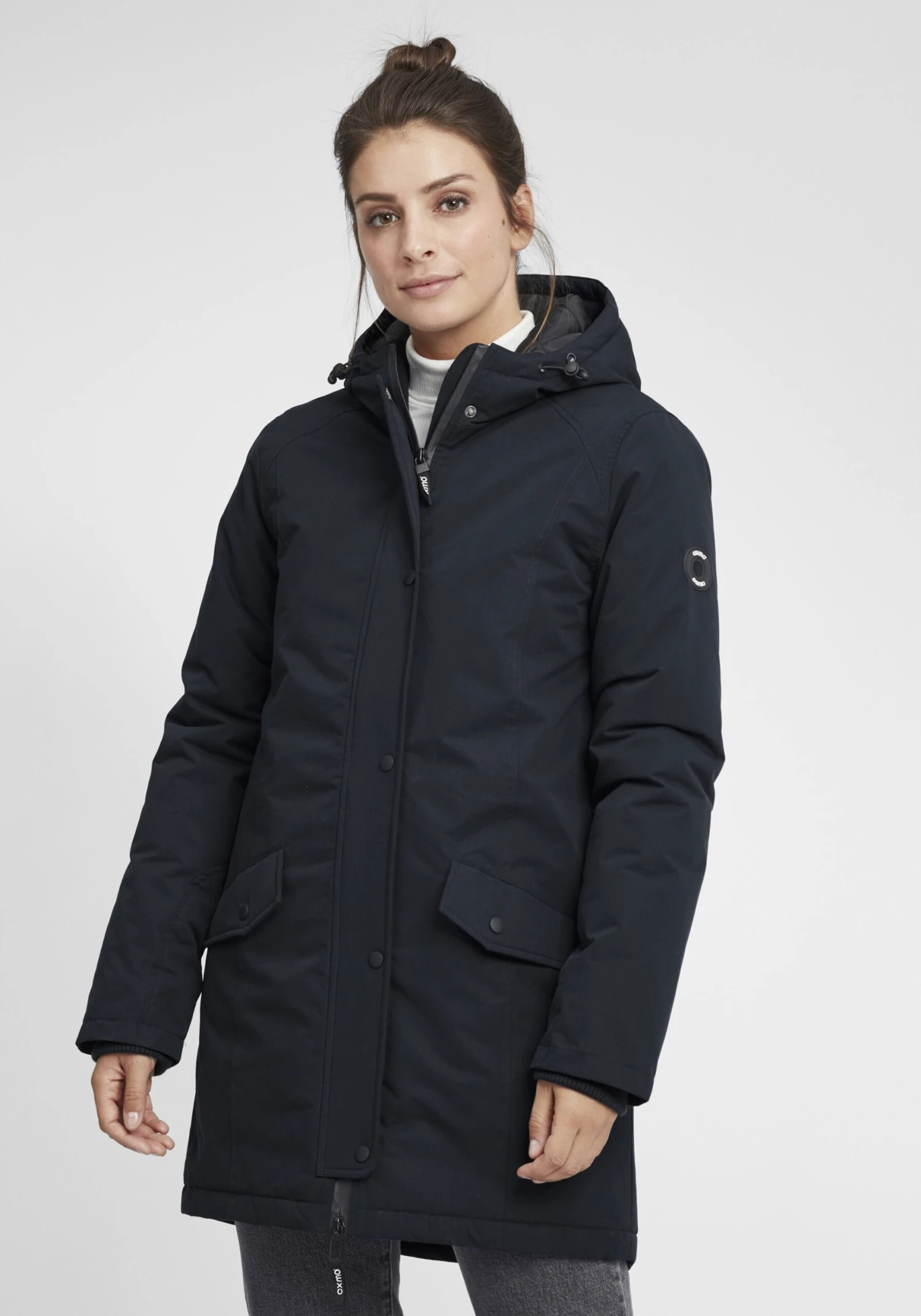 OXMO Parkas Tussenparka Tamila Dames Zwart 4 OXMO Parkas Tussenparka Tamila Dames Zwart - Afbeelding 2