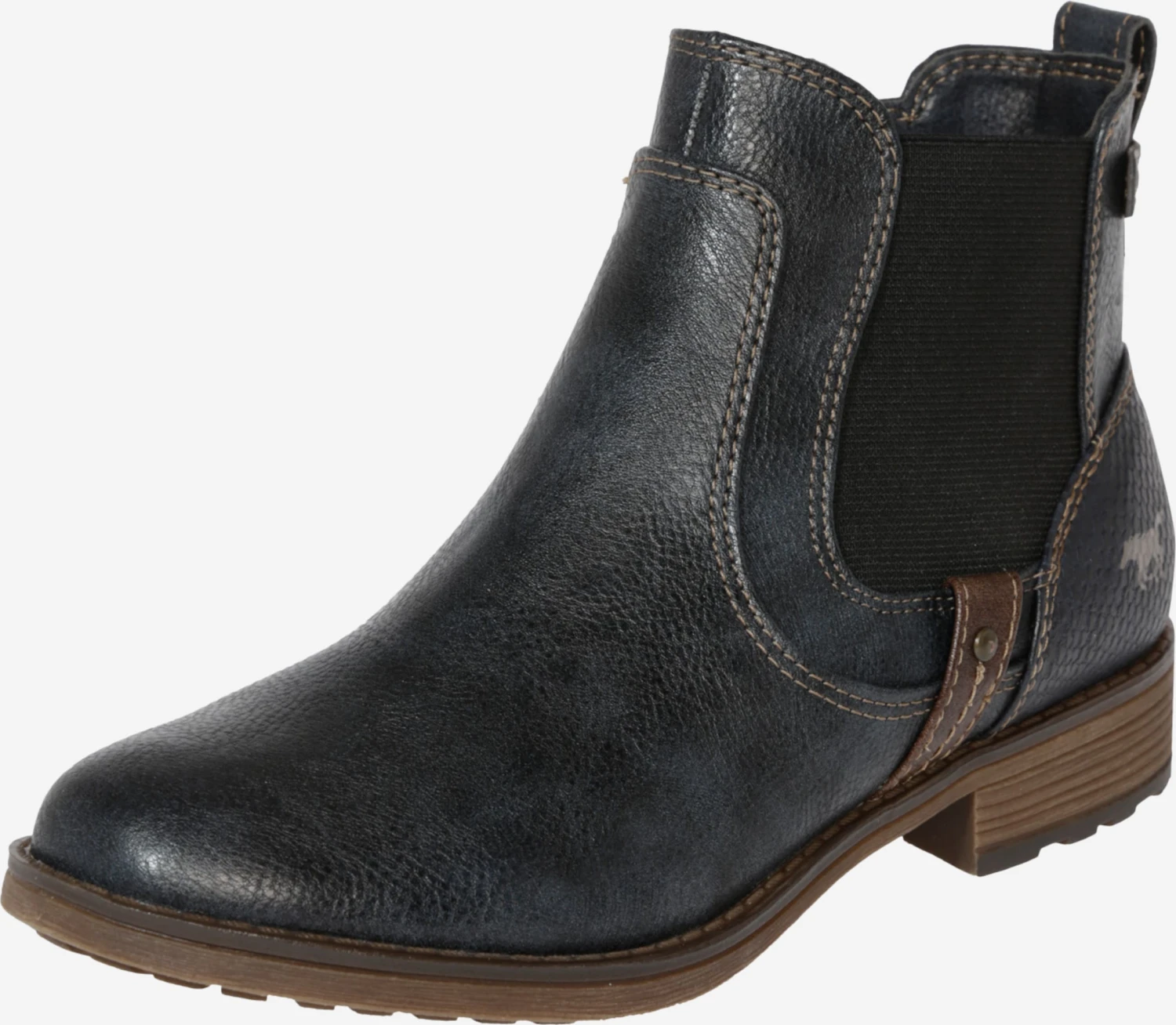 Mustang Enkellaarsjes Chelsea Boots Dames Navy 3 Mustang Enkellaarsjes Chelsea Boots Dames Navy