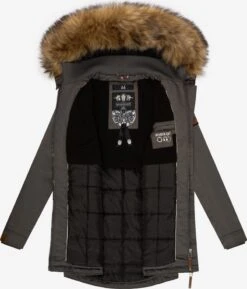 Marikoo Wintermantels Wintermantel Sanakoo Dames Donkergrijs -Chique Kleding Winkel f44d296b509cc38486c6c127dba8642e