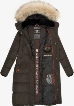 Marikoo Wintermantels Wintermantel Schneesternchen Dames Antraciet -Chique Kleding Winkel f5b547339e9eccac8a58bf2bd3d61ffe