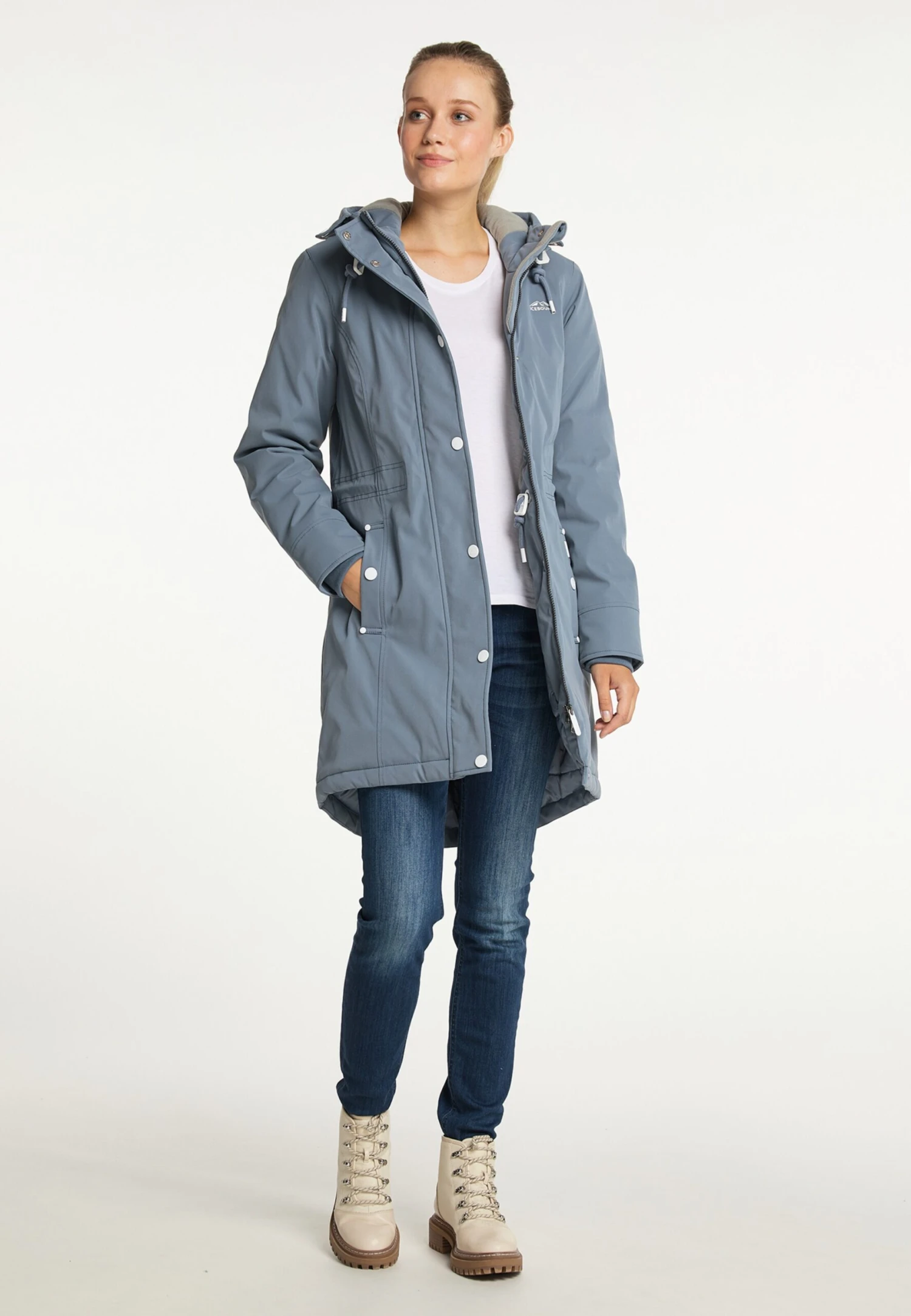 ICEBOUND Wintermantels Wintermantel Dames Lichtblauw 7 ICEBOUND Wintermantels Wintermantel Dames Lichtblauw - Afbeelding 5