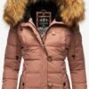 Navahoo Winterjassen Winterjas Zoja Dames Bruin / Lichtbruin -Chique Kleding Winkel f71b04ecc20ee8af66ad04a938bbb673