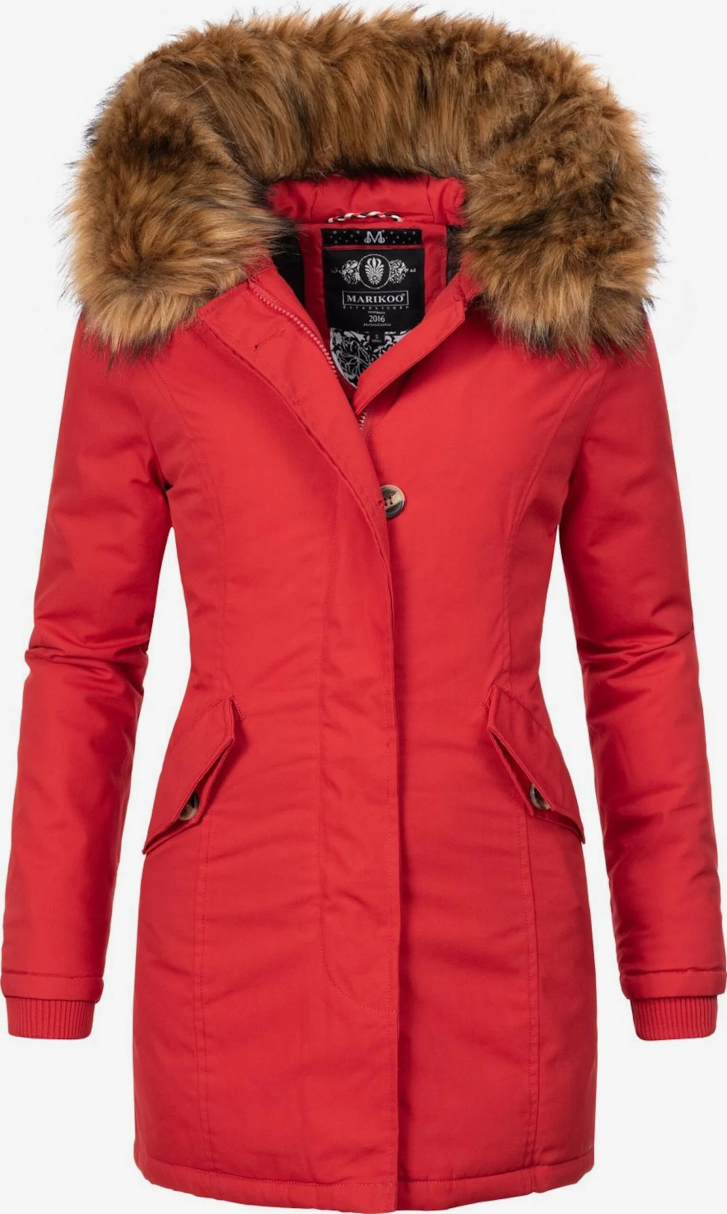Marikoo Parkas Winterparka Karmaa Dames Rood 3 Marikoo Parkas Winterparka Karmaa Dames Rood